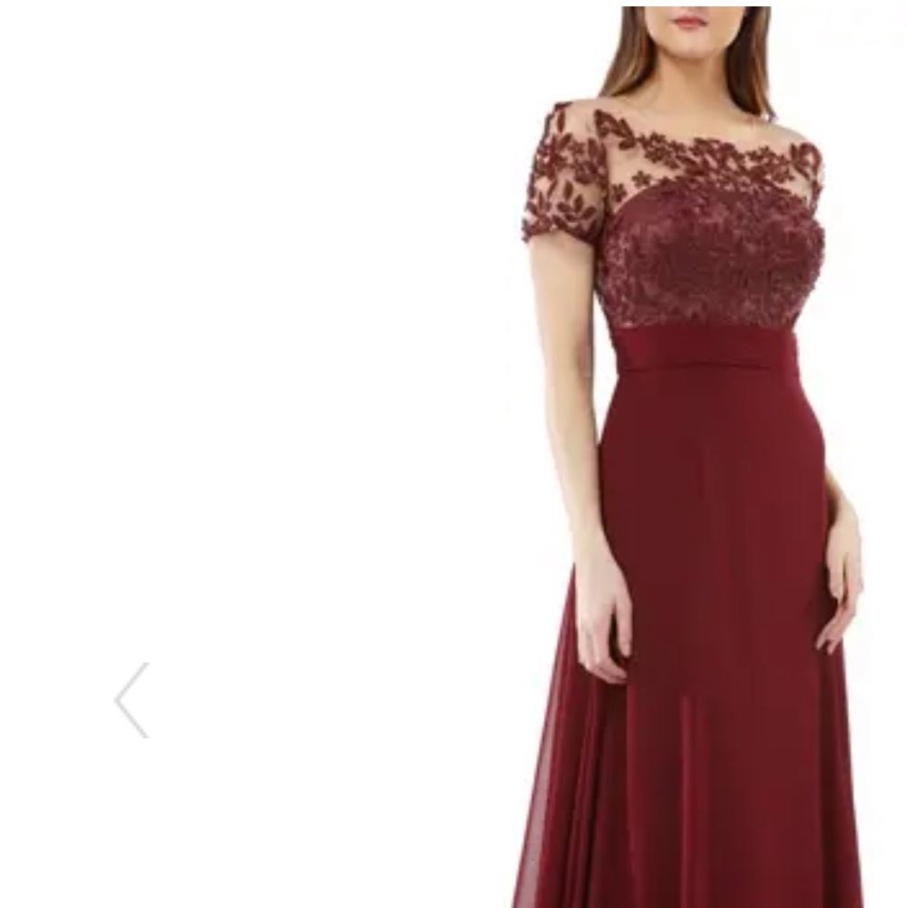 Js Collections Embroidered Illusion Bodice Dress - image 3